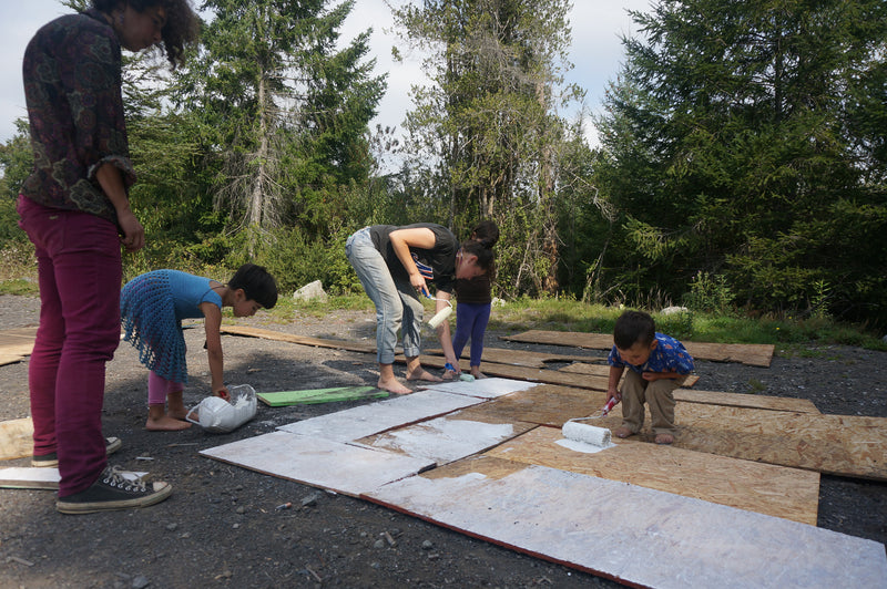 Bio Art Workshop — Collaborative Mural Panel
