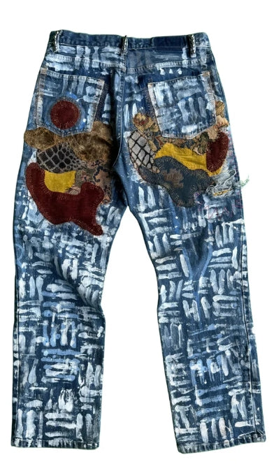 Daily Riot × A'ja Studio — Painted Denim